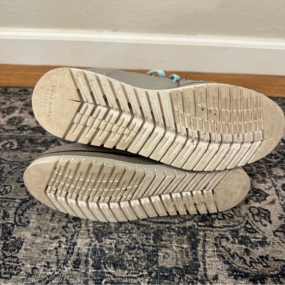 COLE HAAN Women’s 8 ZeroGrand Wedge Hiker Boots Ankle Slip On Lace Up - Picture 8 of 9